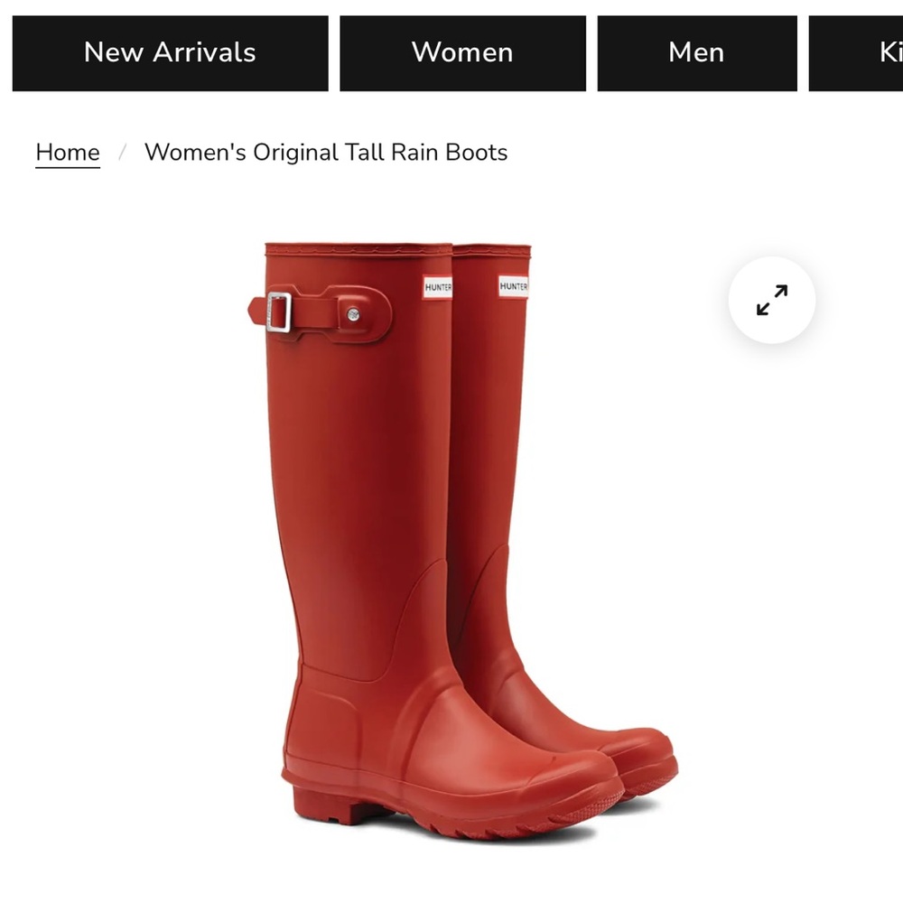 Hunter Women's Original Tall Red Rain Boots